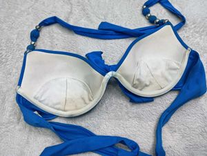Blue Beaded Bikini 🇦🇮Top