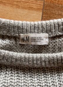 H&amp;M Gray Layered Look Sweater