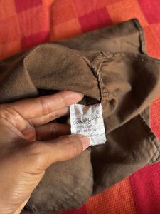 Men's Brown Short Sleeve Shirt