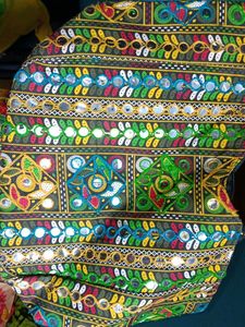 Embroidered Mirror Work bag