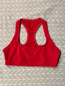 Vibrant Red Sports Bra