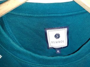 Teal Patterned Sweatshirt