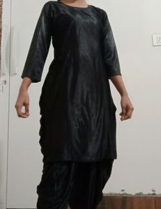Black Top And Patiyala Pant