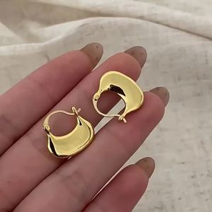 😻Cute Chic Gold Droplet Hoop Earr