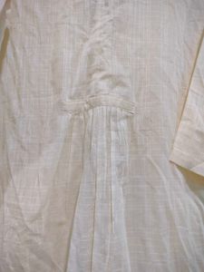 Women's Beige Kurta with grey Inner