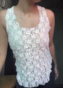 White Lace Halter Top