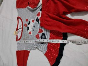 kids' Cute Giraffe Print Baby Girls Outfit