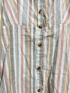 Striped Button-Front Sundress