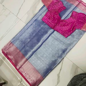 Elegant Saree with stiched Blouse