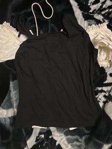 Bohemian Lace-up Corset Blouse