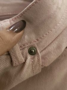 Light Pink Wide Leg Jeans