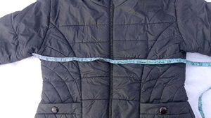 Quilted Winter Coat with fur Hood