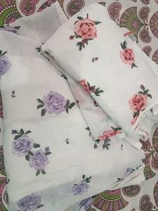 Twinning Floral Print Ruffle Sleeve Tops (Set of