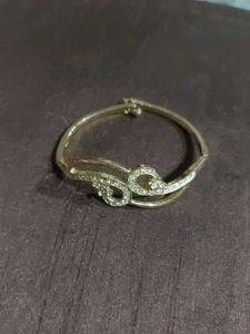 Elegant CZ Gold plated Bangle Bracelet