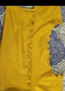 Mustard Off-Shoulder Top