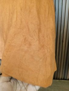 Orange Suede Halter Dress