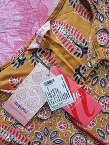 Beautiful Yellow Print Kurta