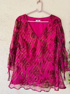 Stunning Pink Floral Print top