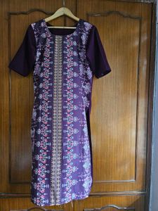 New Purple Printed Kurta