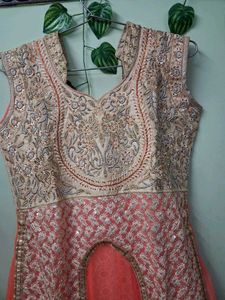 Elegant Peach gown L size