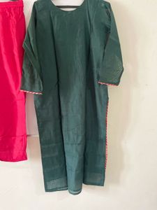 greenmehendi function Kurta Set with Dupatta