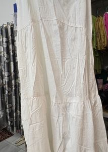 White sleeveless maxi dress