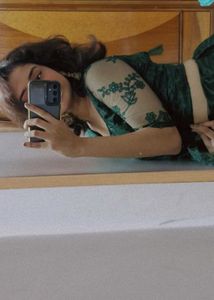 GREEN STITCHED LEHENGA WITH BLOUSE AND DUPATT