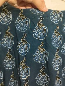 Beautiful Teal Printed Kurta