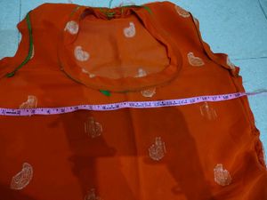 Orange rajputi suit
