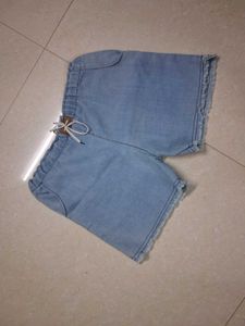 Light Wash Denim Shorts