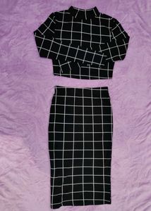 Body Fit Cord Set Top & Skirt (SALE)