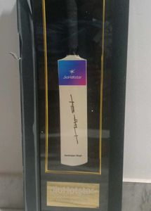 EXCLUSIVE HARBAJAN SINGH SIGNED MINIATURE BAT