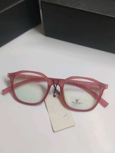 Stylish Light Maroon  Round Eyeglasses