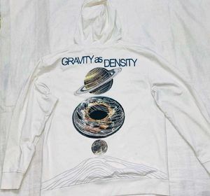 White Graphic Hoodie