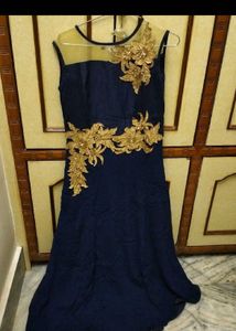 Long bluw mexi dress