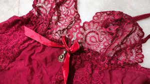 Beautiful Red Lace Nightgown