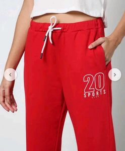 Red '20 Sports' Joggers