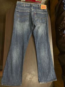 Classic Blue Wash Flare Jeans