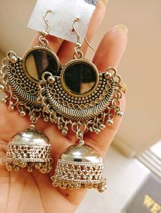 Combo New Big Oxidised Earrings