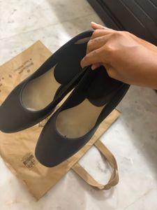 Classic Black formal block heel pumps