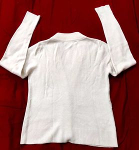 White Cardigan Sweater