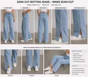 Zara Wide Leg Jeans