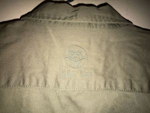 Men's Olive Green Button-Up Shirt
