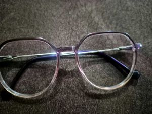 Stylish Purple Clear Frame