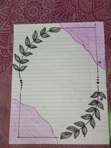 Handmade Border Designed papers for Projects