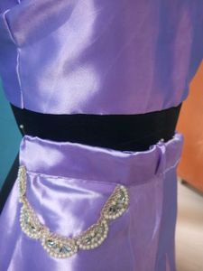 different types Purple Organza plazo Set