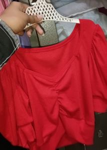 (Swap Avail.)Red Crop Top