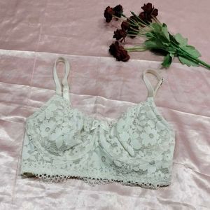 Lace Bralette with Bow Detail