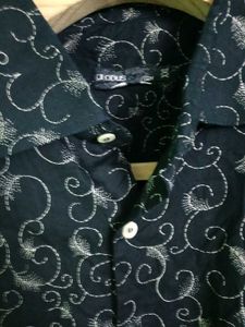 Patterned Button-Down Shirt