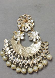 Beautiful Mint Green Chandbali Earrings